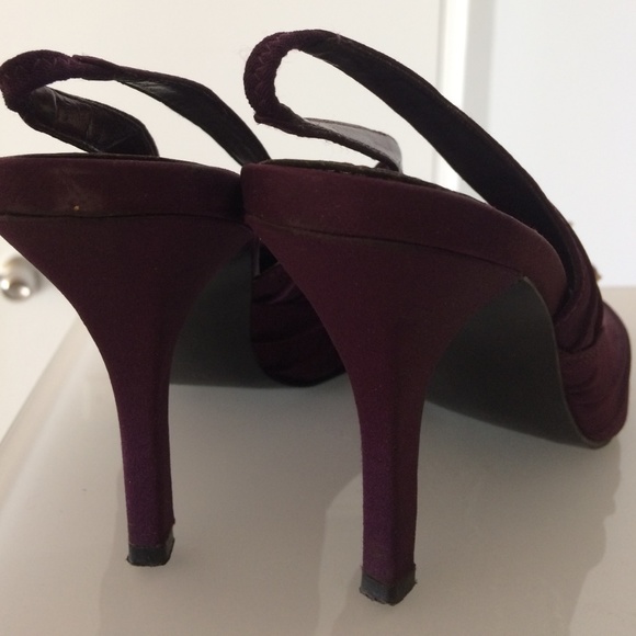Purple slingback heels - Picture 3 of 7